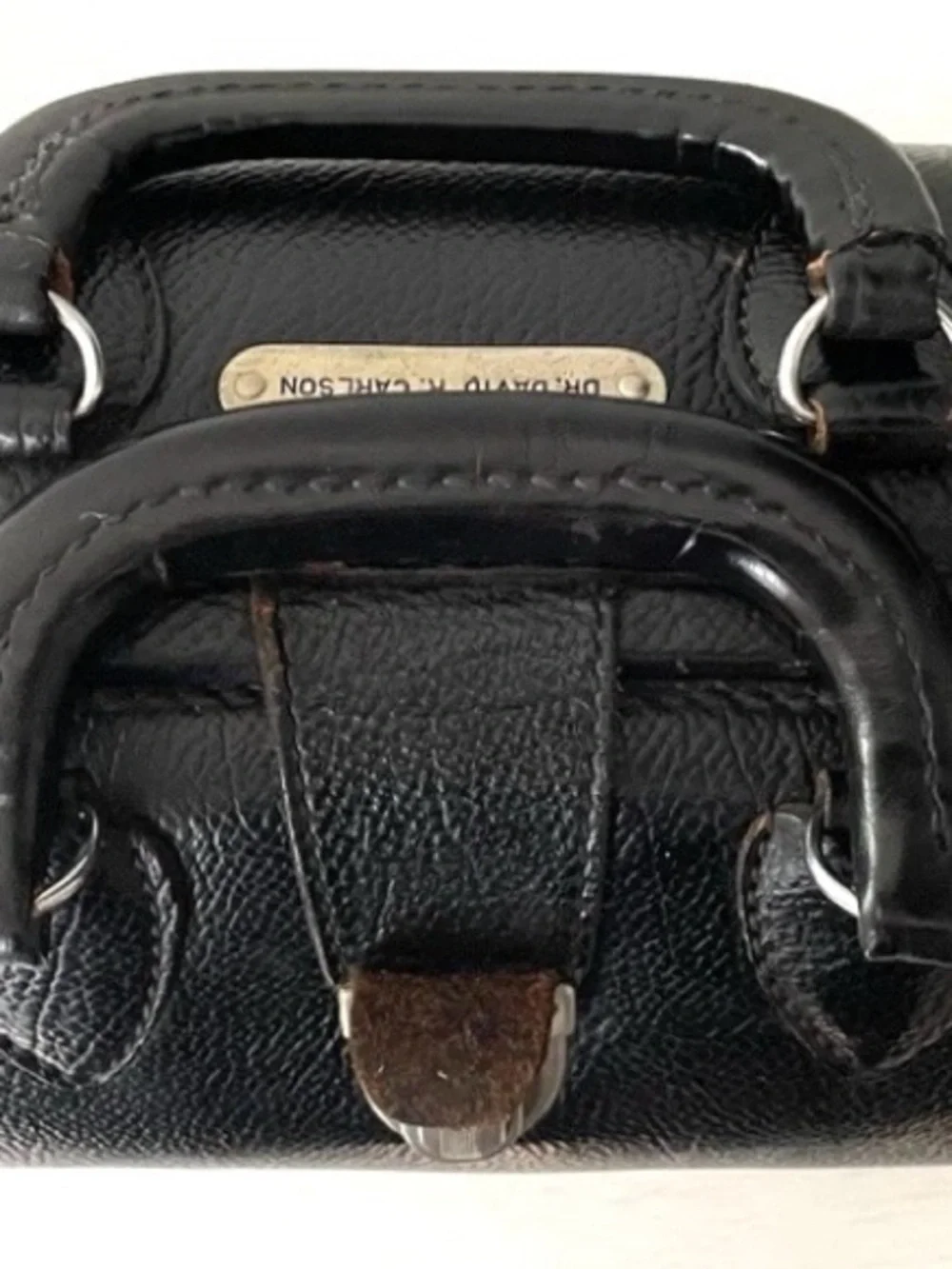 Men’s Black Leather Top-Handle Doctor Bag